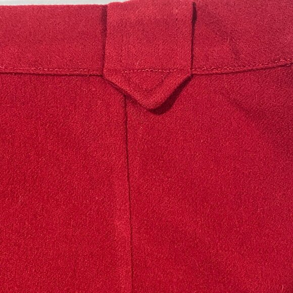 Pendleton Vintage 1950s 100% Wool Red Western Skirt Size 16 Belt Loops - Picture 4 of 8